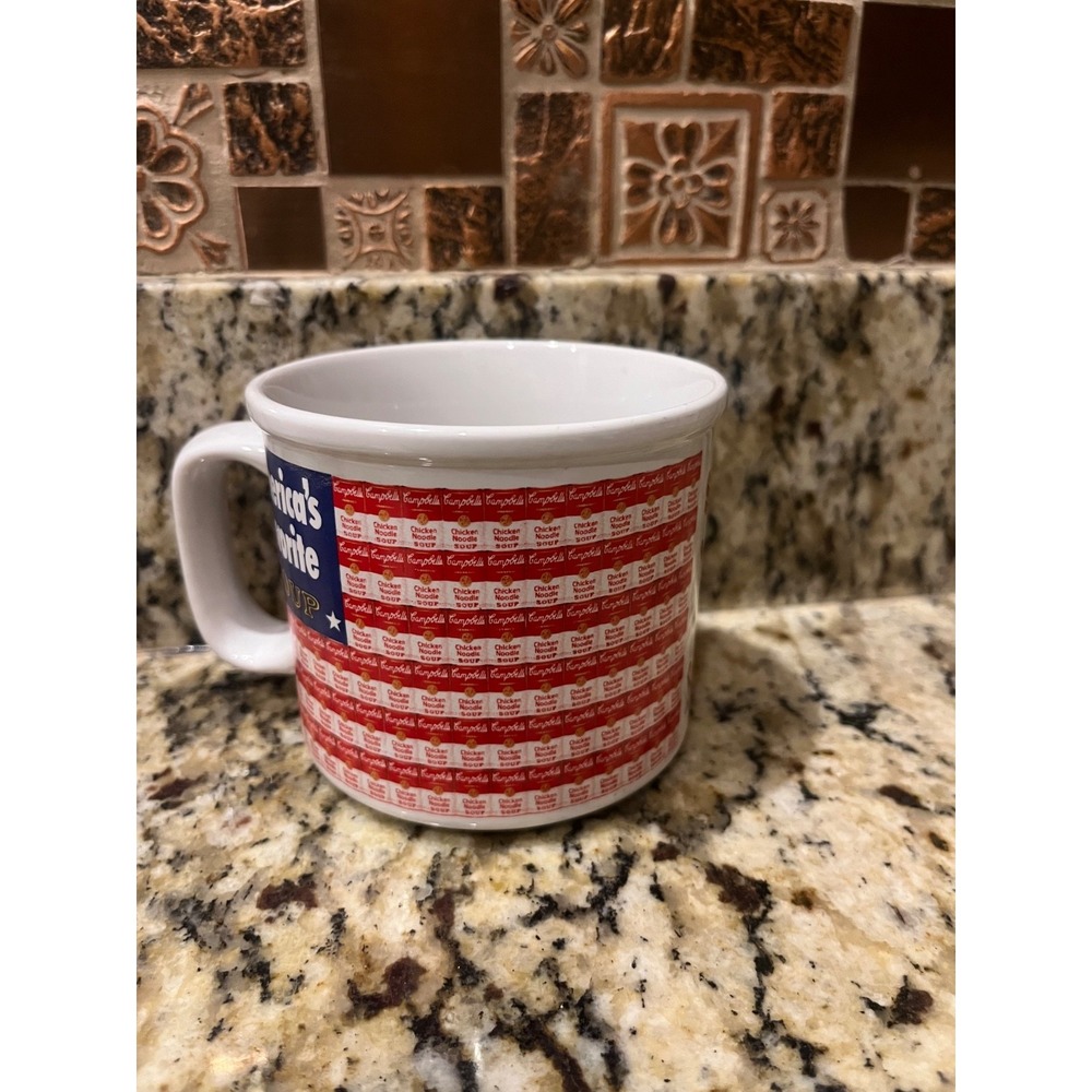 Campbell Soup Mug America's Favorite Soup Flag Design Collectible - Picture 3 of 3